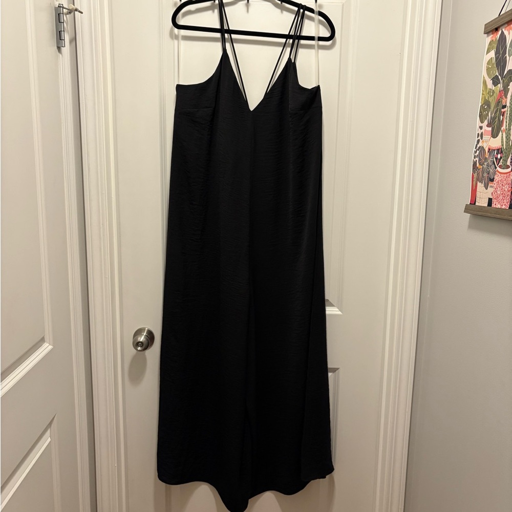 Reitmans Black Wide-leg Jumpsuit